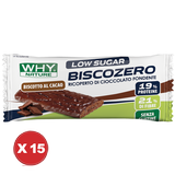 BISCOZERO Biscotto al Cacao Senza Glutine | 15 Confezioni