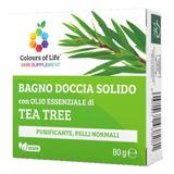 Bagno Doccia Solido con Olio Essenziale di Tea Tree Optima Colours Of Life  80 grammi